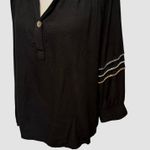 J.Jill Pure Size M Popover Peasant Blouse Top Embroidered Sleeves Photo 1