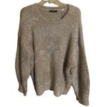 T Tahari  Champagne Metallic Eyelash Knit Pullover Sweater Plus Size 2X NWT Photo 1