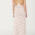 Free People NWT Daria Open Back Front Slit Maxi Dress Ivory Combo Small Photo 4