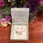 Tahari Gold Necklace and Earrings Elegant Jewelry Set Photo 1