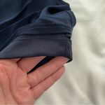 Betsy and Adam NWT Scarf Drape Dress Size 6 Cocktail Navy Blue Sequin Choker Photo 6