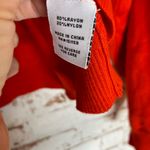 525 America  Vibrant Red Orange Sweater Photo 3