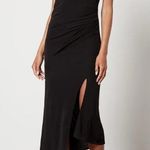 Helmut Lang Turtleneck Faux Leather Dress in Black XSmall New Womens Midi Jersey Photo 14