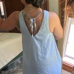 Sophie & Trey Satin Blue Dress Photo 3