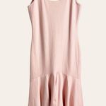 Amanda Uprichard  Parker Pink Asymmetric Ruffle Hem Cocktail Dress Size Large Photo 2