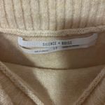 Urban Outfitters Silence + Noise Yellow Knit Woven Off the Shoulder Sweater Top Photo 4