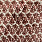 Simply Noelle  Nantucket Collection Mauve & Cream Crochet Wrap Shawl with Buttons Photo 4