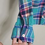 Women's Cut Plaid Flannel | Eddie Bauer Blue And Pink Flannel Shirt Photo 3