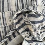 Free People Night Moves White & Blue Striped Cotton Shorts Photo 19