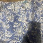 J MCLAUGHLIN LEXI Womens Sz 10 Blue White Peacock Floral Print Stretch Je… Photo 5