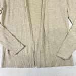 Ann Taylor  Cardigan V Neck Open Front Tight Knit Long Sleeve Medium Off White Photo 2