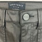 Sanctuary  Hayden Black Coated High Rise Skinny Faux Leather Pants Size 25/0 Photo 11