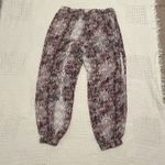 Jennifer Lopez  animal floral print jogger pants large P 7073 Photo 12