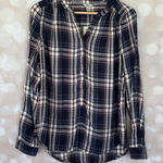 G.H. Bass &Co. Bass Blue & Pink Plaid Blouse Photo 0