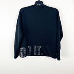 Nike Black Cropped Long Sleeves Kangaroo Pocket ‘Just Do It’ Sweatshirt, XS Photo 1