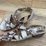 Pour La Victoire  Reptile Print Wedge Sandal Women's 7.5 US Photo 2