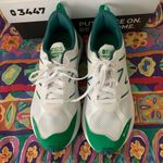 FIGS Women’s 9 x NEW BALANCE 3447 Evergreen Green White Comfort Sneakers NWB Photo 3