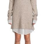 Chic Beige Long Sleeve Sweater Dress Tan Size 1X Photo 0