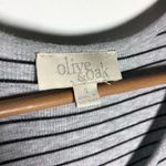 Olive & Oak Striped Gray and Black Dress Photo 5