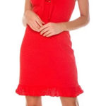 MINKPINK Revolve Laurel Mini Dress Red Eyelett Sleeveless Mini Dress Small Photo 0