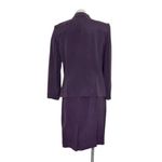 Dress Barn Purple Silk Skirt Suit Jacket Size14 Skirt Size 12 NEW Photo 1