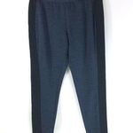 H by Halston Regular Space Dye Knit Leggings with Mesh Panels Navy Blue Size XS Photo 0