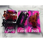 Goody Large Claw Clips Lot of 3 Black Photo 1