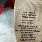 Soft Surroundings  Red Black Paisley Cowl Neck Pullover Top XL Boho Lagenlook Photo 3