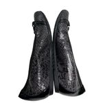 Munro  Flats Size 6.5‎ Ivy II Black Snake Slip On Flexible Photo 6