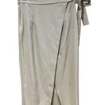 SheIn  Tan Wrap Skirt with Bow Women’s Size Medium Photo 0