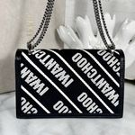 Jimmy Choo Nylon “I Want Choo” Logo Crossbody Bag Photo 3