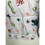 Hill House The Skylar Linen Pants in Sea Creature Women's MED NWT Nautical Beach Purple Photo 8