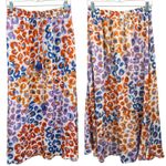 Farm Rio Anthropologie Vibrance Maxi Skirt Multicolor Pastel Leopard Boho Tassel Photo 1