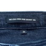 Aritzia Denim Forum Womens 26" Black Lola High Rise Skinny Raw Hem Jeans Photo 8