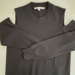Veronica Beard  Cashmere Cold Shoulder Sweater in Black Size M Photo 3