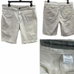 Chico's  Platinum Denim White Bermuda Shorts 0.5 or Size 6 Photo 1
