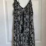 ZARA DAISY PRINT FLORAL BLACK DRESS - SIZE XS Photo 0
