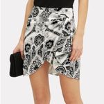 Caroline Constas Koren silk wrap paisley mini skirt Black Photo 0