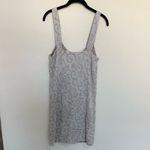 Free People Jacquard Floral Mini Bodycon Tank Dress Gray Mauve Size Large Photo 4
