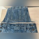 Abercrombie & Fitch Distressed Denim Overalls Raw Hem Boho Comfy Country Size XS Photo 7