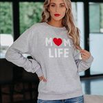 VICI Mom Life Cotton Blend Sweatshirt Photo 0