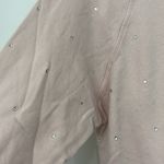 Wildfox Small Pink Long Sleeve Sweatshirt with Sparkling Rhinestone Studs Photo 4