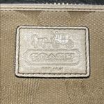 Coach  Zoe Beige and Gold Wallet zip around accordion Photo 1