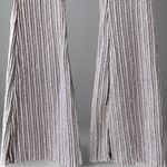 Urban Outfitters NWT Rosie Light Grey Ribbed High-Waisted Kick Flare Pants, Sml Photo 3