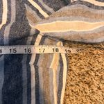 Ellen Tracy  Womens Small Striped Button Up Tie Sleeve Tunic‎ Blouse Top Photo 2