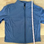 Balance Athletica  Steel Blue Zip-Up Crop Top Photo 5