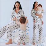 Hill House The All-Gender Teddy Zip-Up Hoodie in White Ski Chalet NWT Large Photo 4