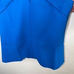 Halston Women's Faren Knot Dress Shell Top Ocean Blue Size 4 Photo 3