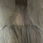 Jovani Tiered Tulle Ball Gown With Beaded Corset Bodice 42249A black size 10 Photo 11