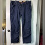 Carhartt NWT Women's Blaine Flannel-Lined Jean Original Fit Straight Leg 18 Photo 2